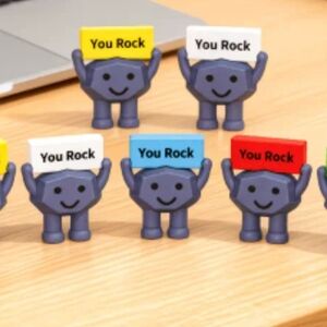 Set of 5 Motivational Desk Figures